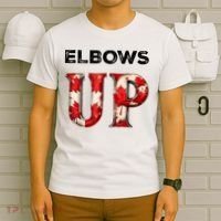 Elbows Up Proud Canadians Against Tariffs T-Shirt thumb 6