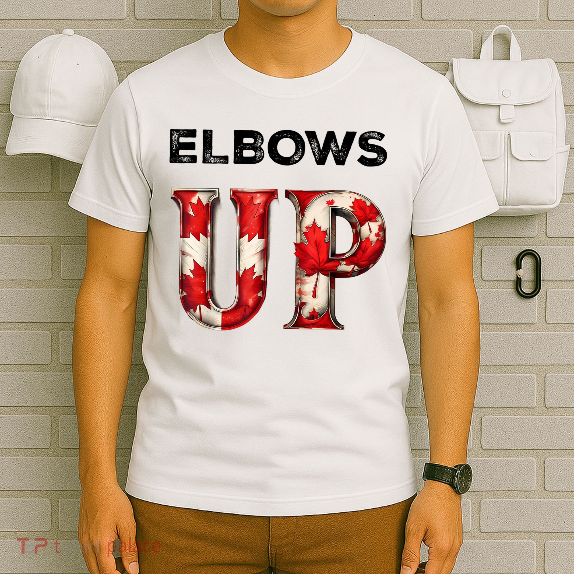 Elbows Up Proud Canadians Against Tariffs T-Shirt