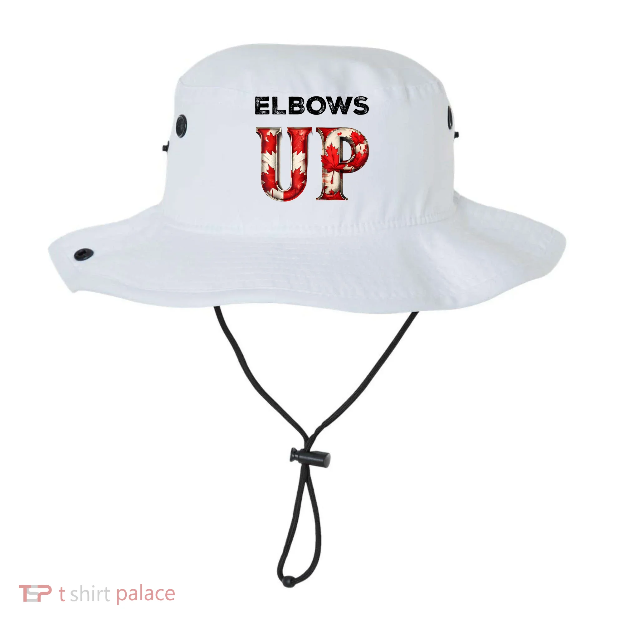Elbows Up Proud Canadians Against Tariffs Bucket Hat