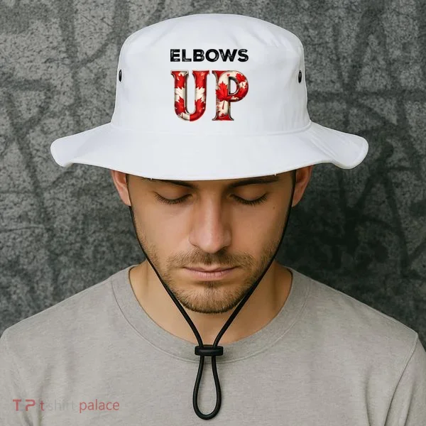 Elbows Up Proud Canadians Against Tariffs Bucket Hat