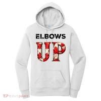 Elbows Up Proud Canadians Against Tariffs Women's Hoodie thumb 0