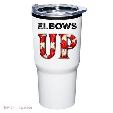 Elbows Up Proud Canadians Against Tariffs Tumbler