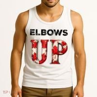 Elbows Up Proud Canadians Against Tariffs Tank Top thumb 3