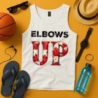 Elbows Up Proud Canadians Against Tariffs Tank Top thumb 4