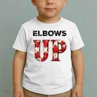 Elbows Up Proud Canadians Against Tariffs Toddler T-Shirt thumb 2