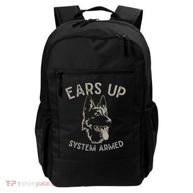 Ears Up System Armed Dog Lover Gift Animal German Shepherd Backpack