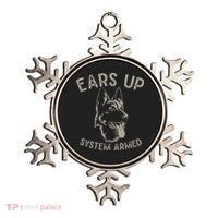 Ears Up System Armed Dog Lover Gift Animal German Shepherd Ornament thumb 0