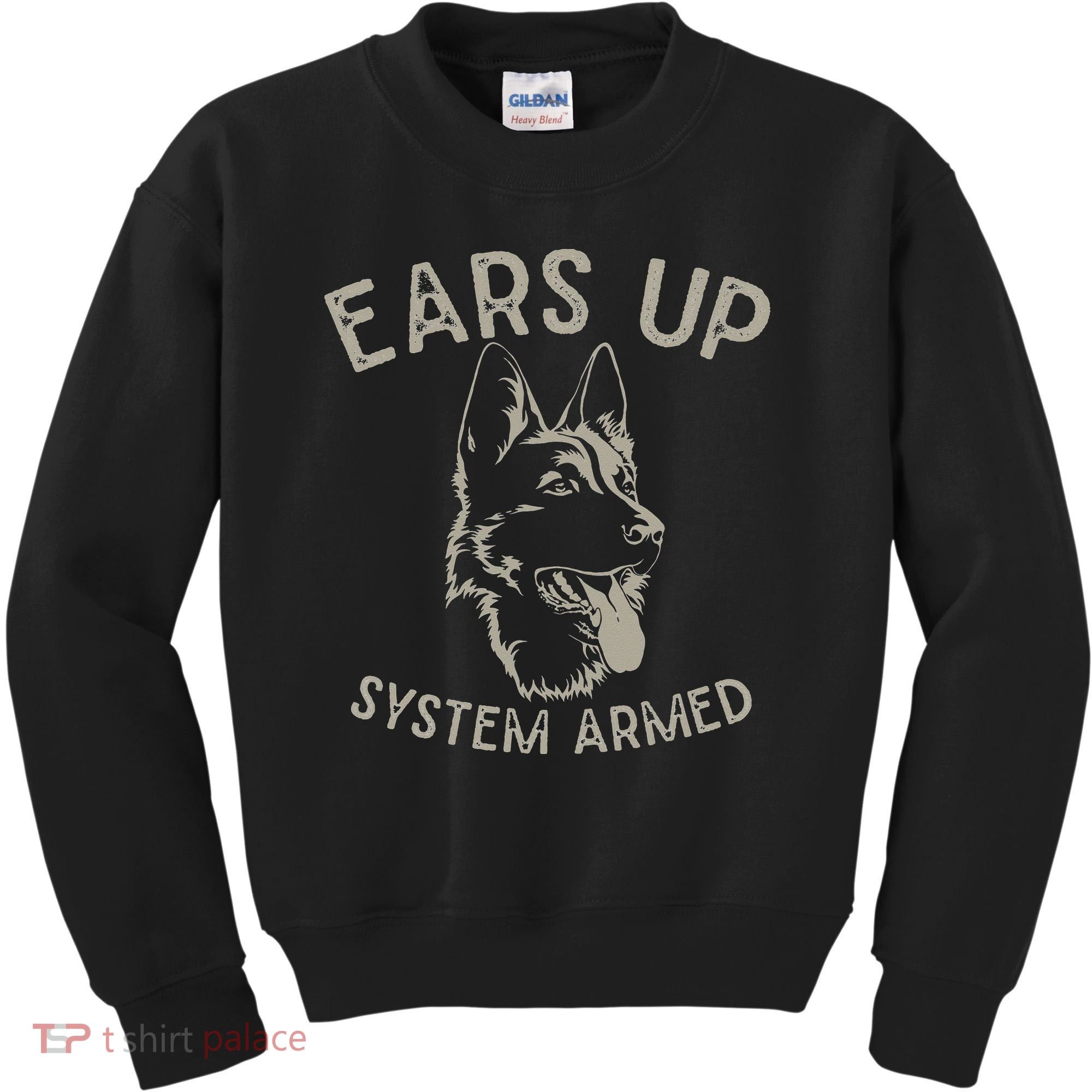 Ears Up System Armed Dog Lover Gift Animal German Shepherd Kids Sweatshirt
