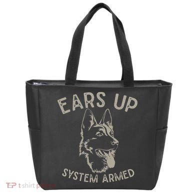 Ears Up System Armed Dog Lover Gift Animal German Shepherd Tote Bag