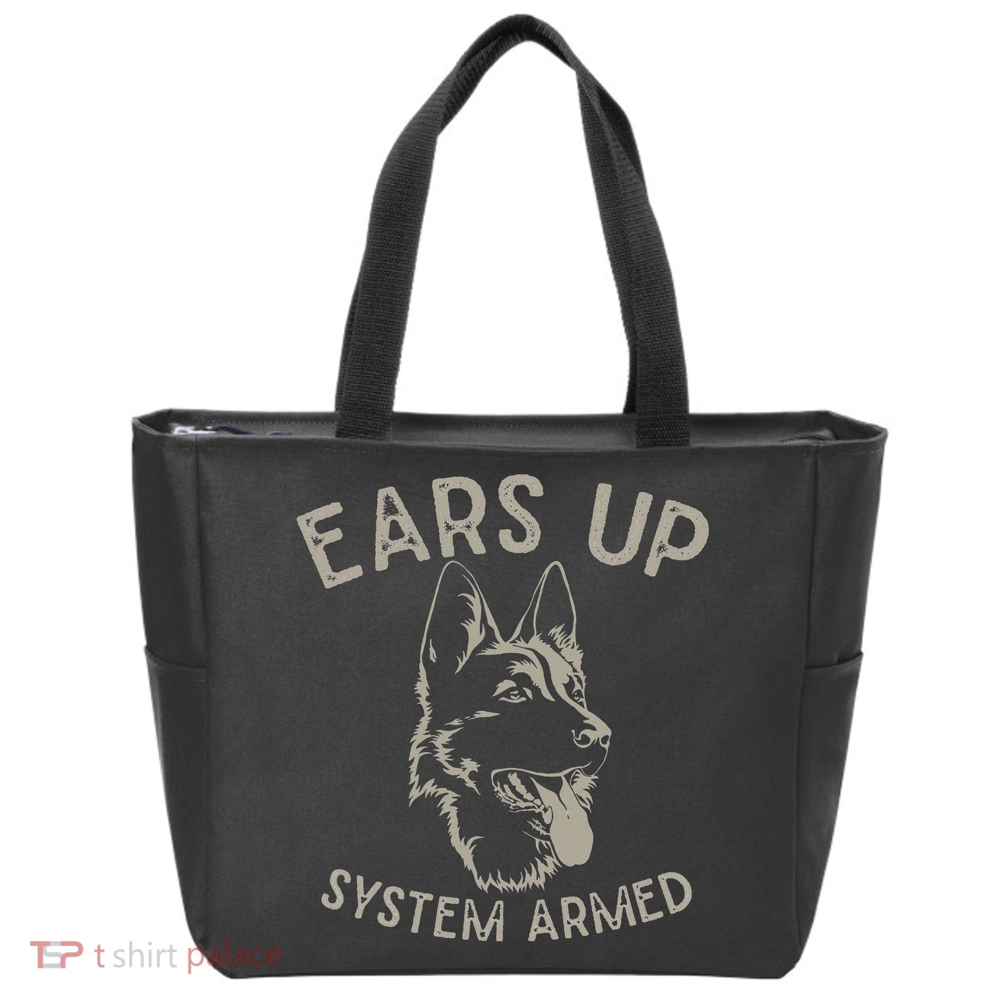 Ears Up System Armed Dog Lover Gift Animal German Shepherd Tote Bag