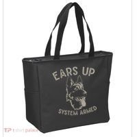 Ears Up System Armed Dog Lover Gift Animal German Shepherd Tote Bag thumb 2