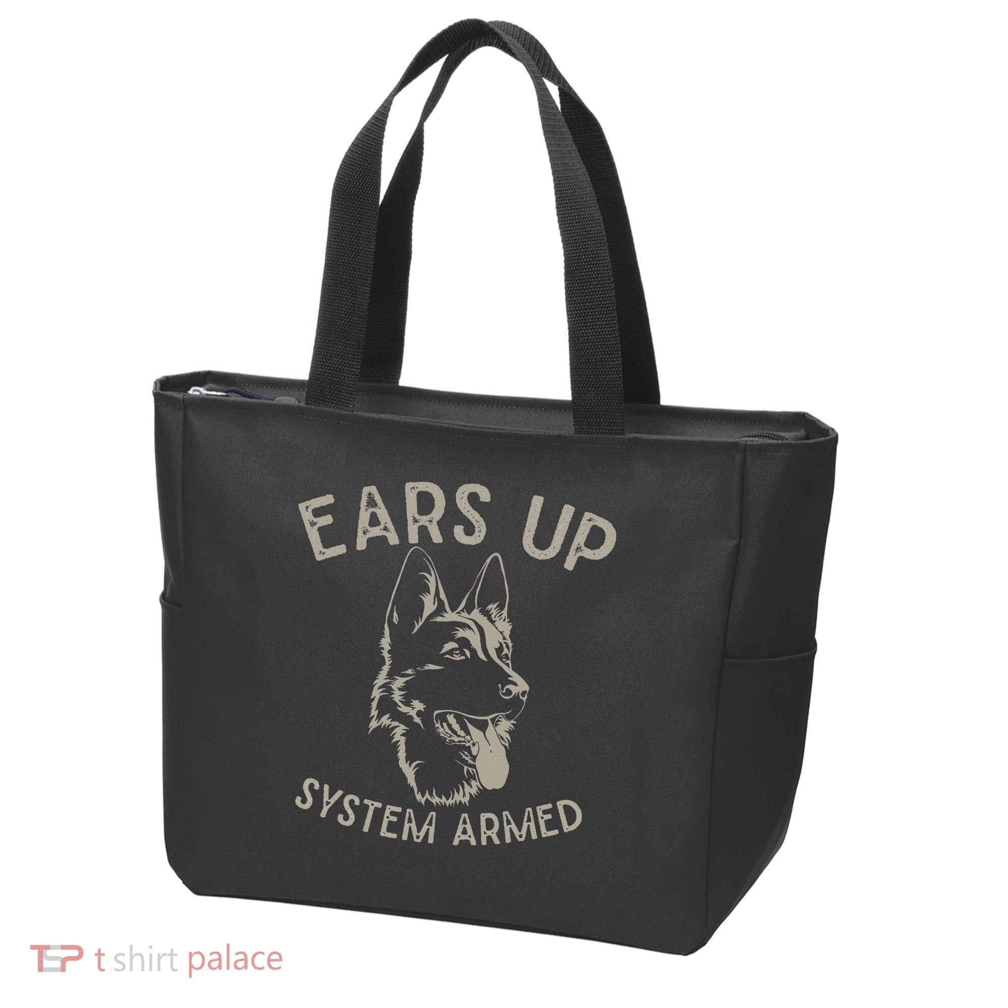 Ears Up System Armed Dog Lover Gift Animal German Shepherd Tote Bag