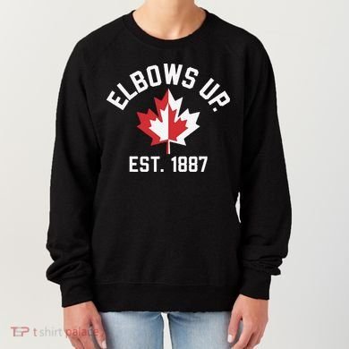 Elbows Up Strong Canada Est 1867 Proud Canadian Women's Sweatshirt