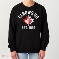 Elbows Up Strong Canada Est 1867 Proud Canadian Women's Sweatshirt thumb 0