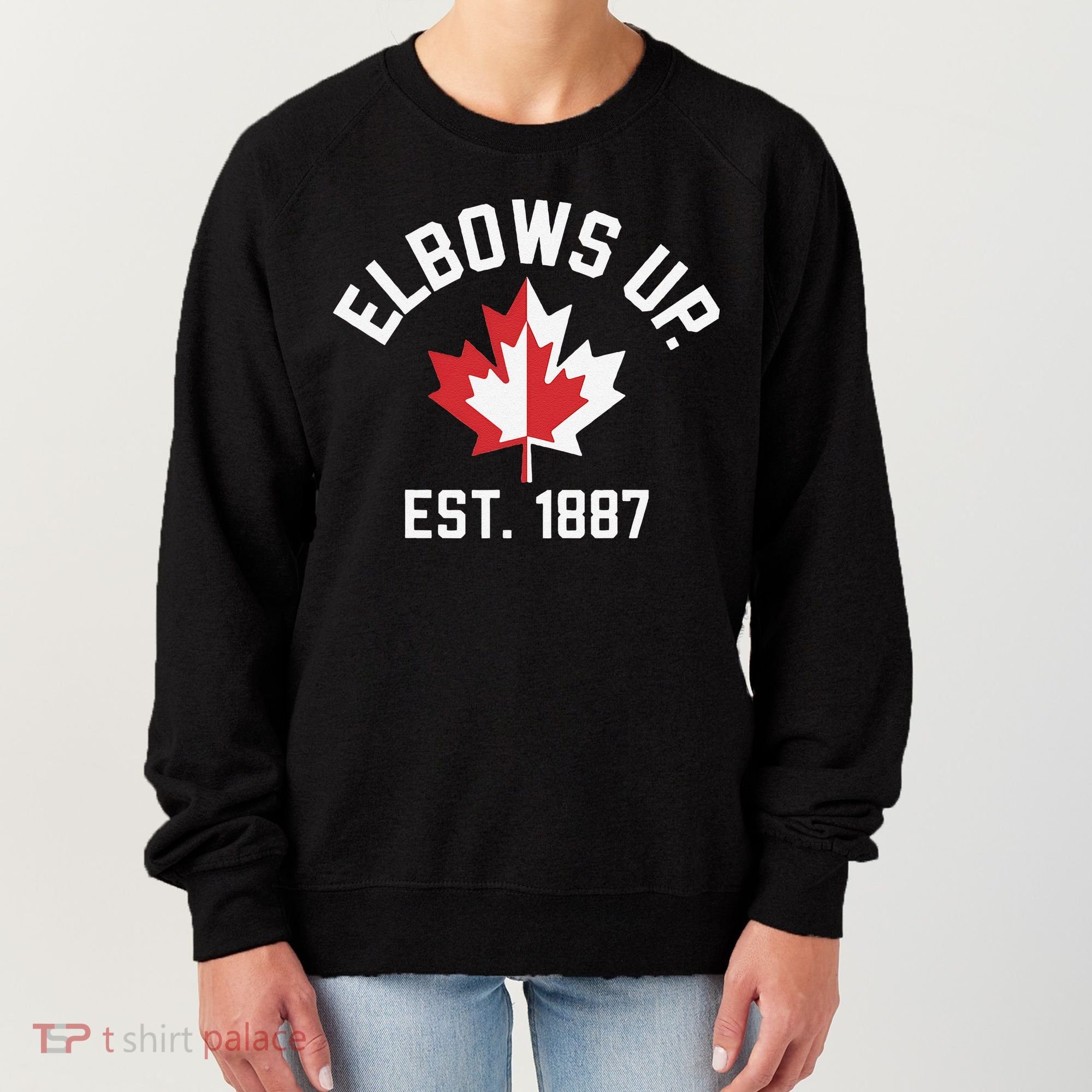 Elbows Up Strong Canada Est 1867 Proud Canadian Women's Sweatshirt