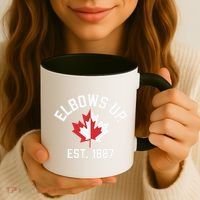 Elbows Up Strong Canada Est 1867 Proud Canadian Coffee Mug thumb 3