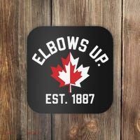 Elbows Up Strong Canada Est 1867 Proud Canadian Coaster thumb 0