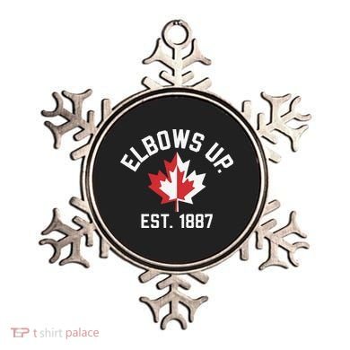Elbows Up Strong Canada Est 1867 Proud Canadian Ornament