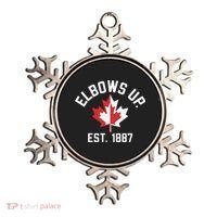 Elbows Up Strong Canada Est 1867 Proud Canadian Ornament thumb 0