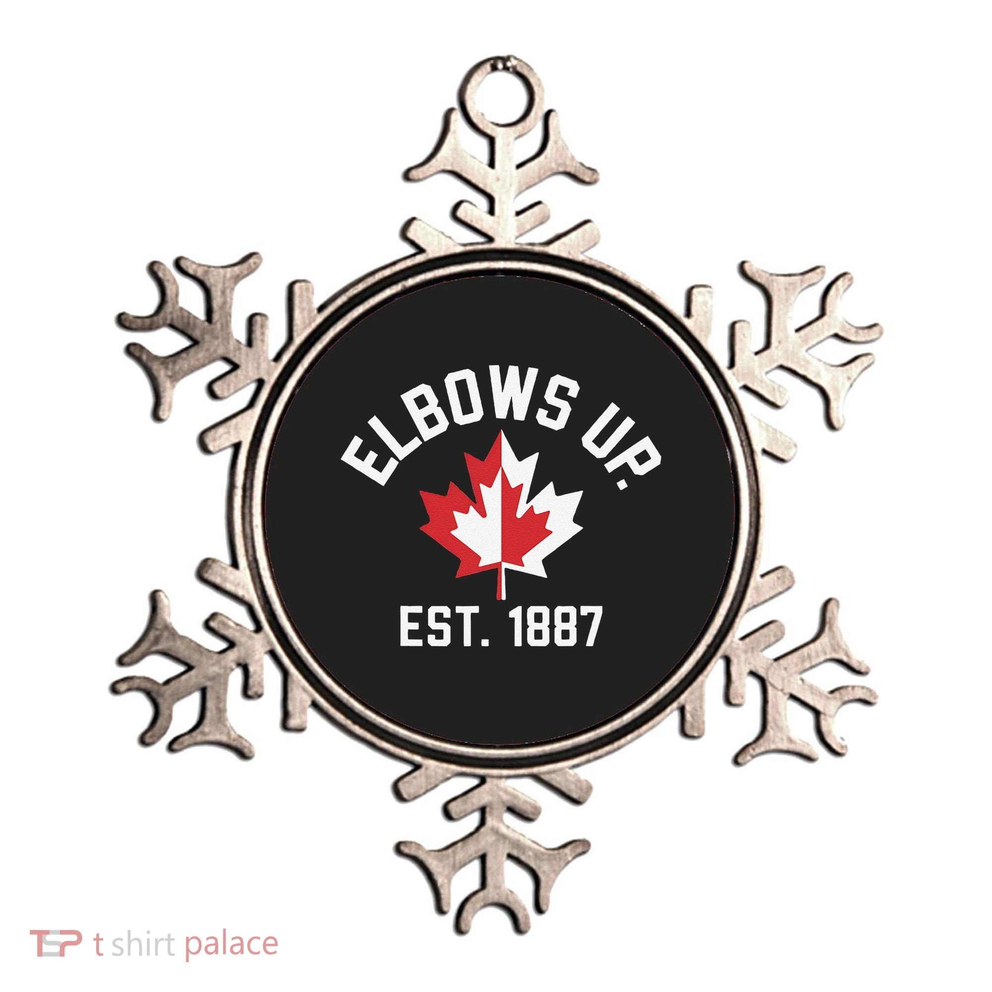 Elbows Up Strong Canada Est 1867 Proud Canadian Ornament