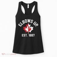 Elbows Up Strong Canada Est 1867 Proud Canadian Women's Tank Top thumb 0