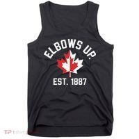 Elbows Up Strong Canada Est 1867 Proud Canadian Tank Top thumb 0