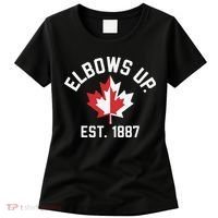 Elbows Up Strong Canada Est 1867 Proud Canadian Women's T-Shirt thumb 0