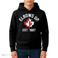 Elbows Up Strong Canada Est 1867 Proud Canadian Kids Hoodie thumb 4