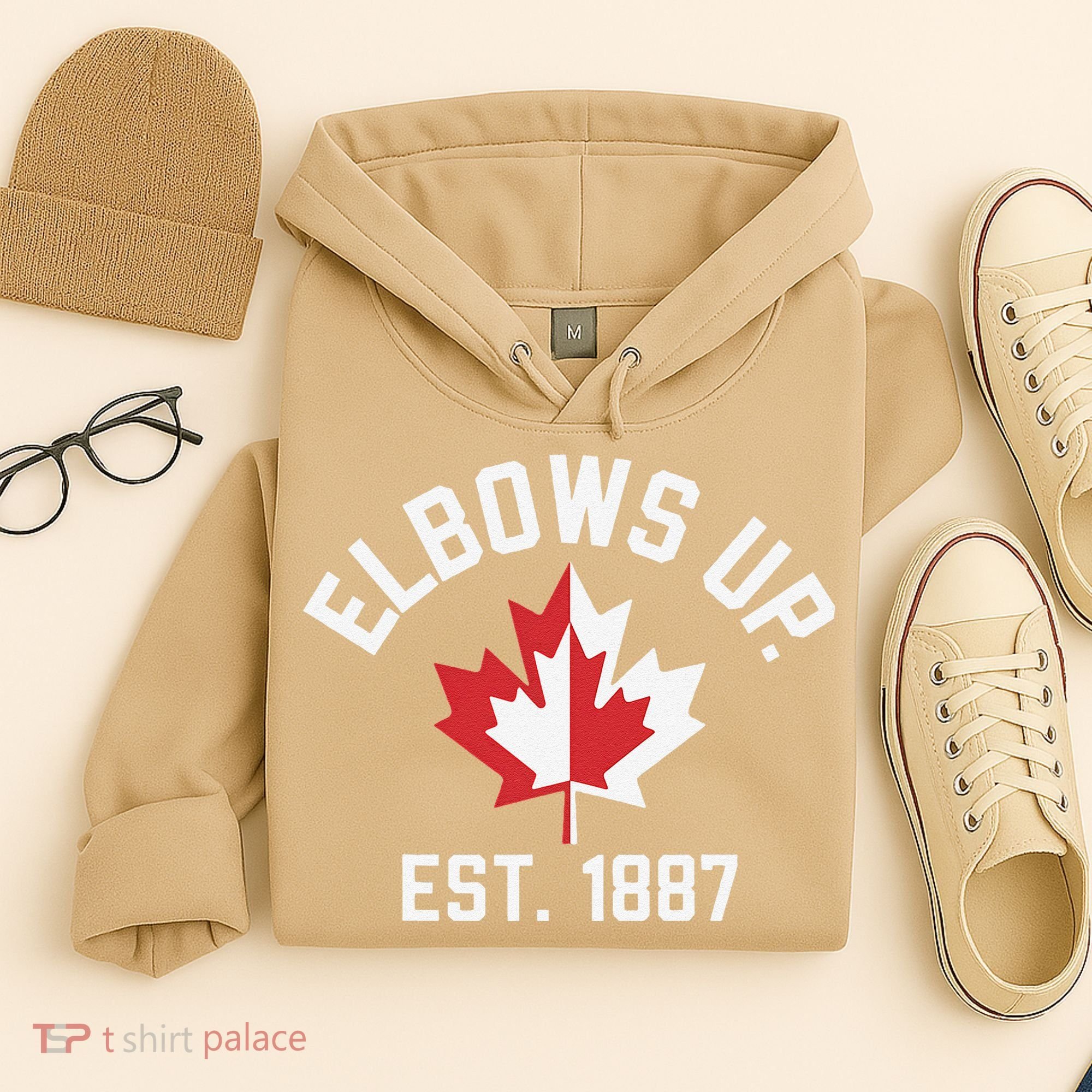 Elbows Up Strong Canada Est 1867 Proud Canadian Hoodie