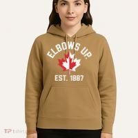 Elbows Up Strong Canada Est 1867 Proud Canadian Hoodie thumb 5