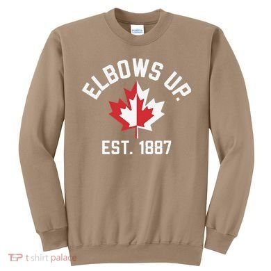 Elbows Up Strong Canada Est 1867 Proud Canadian Sweatshirt