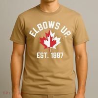 Elbows Up Strong Canada Est 1867 Proud Canadian T-Shirt thumb 3