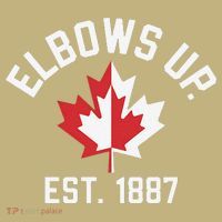 Elbows Up Strong Canada Est 1867 Proud Canadian Mousepad thumb 1