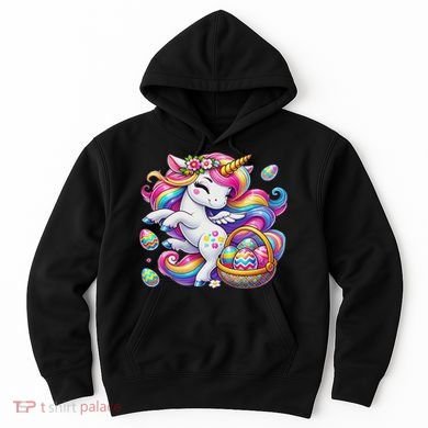 Easter Unicorn With Eggs Happy Easter Cute Hoodie