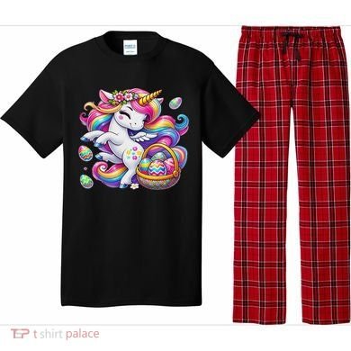 Easter Unicorn With Eggs Happy Easter Cute Pajama Set