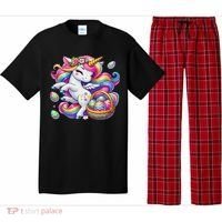 Easter Unicorn With Eggs Happy Easter Cute Pajama Set thumb 0