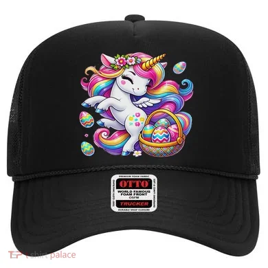 Easter Unicorn With Eggs Happy Easter Cute Hat