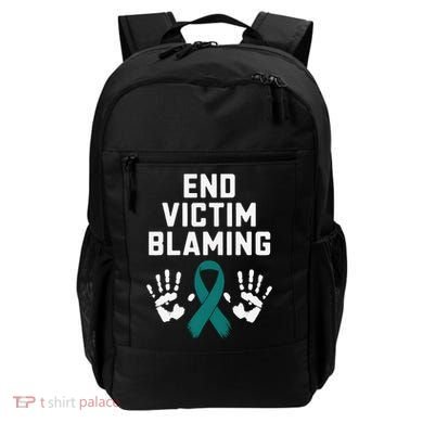 End Victim Blaming Funny Sexual Assault Awareness Month Backpack