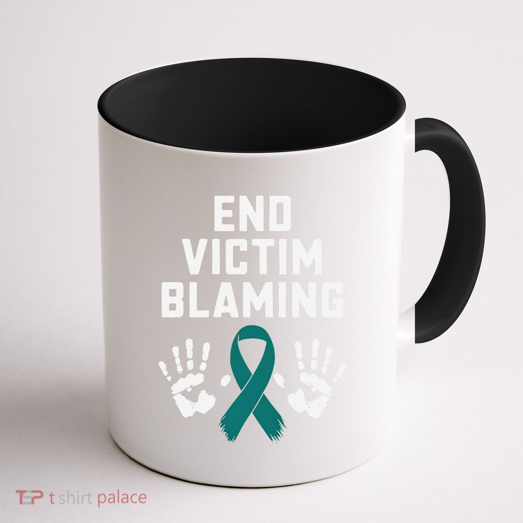 End Victim Blaming Funny Sexual Assault Awareness Month Coffee Mug