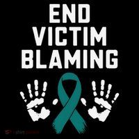 End Victim Blaming Funny Sexual Assault Awareness Month Ornament thumb 1
