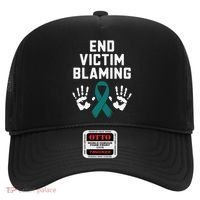 End Victim Blaming Funny Sexual Assault Awareness Month Hat thumb 0