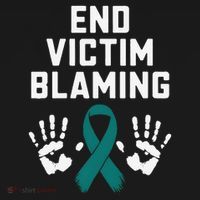 End Victim Blaming Funny Sexual Assault Awareness Month Kids Hoodie thumb 5