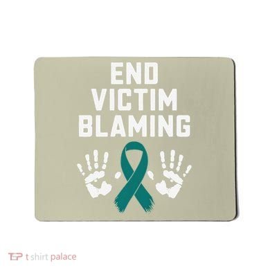 End Victim Blaming Funny Sexual Assault Awareness Month Mousepad