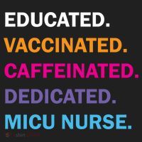 Educated Vaccinated Caffeinated Dedicated Micu Icu Nurse Rn Gift Hat thumb 2