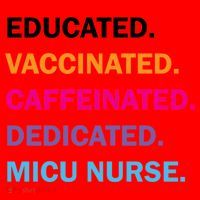 Educated Vaccinated Caffeinated Dedicated Micu Icu Nurse Rn Gift Santa Hat thumb 1