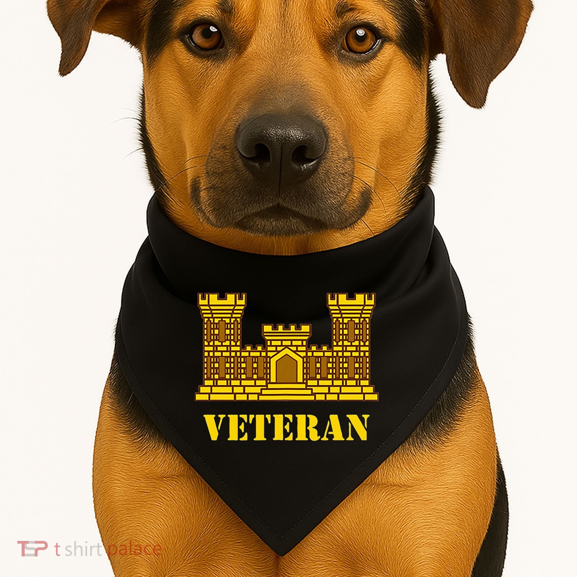 Engineer Veteran Corps Of Engineers USA-Made Doggie Bandana