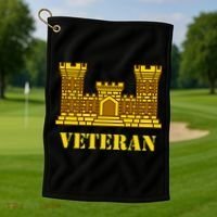 Engineer Veteran Corps Of Engineers Golf Towel thumb 1