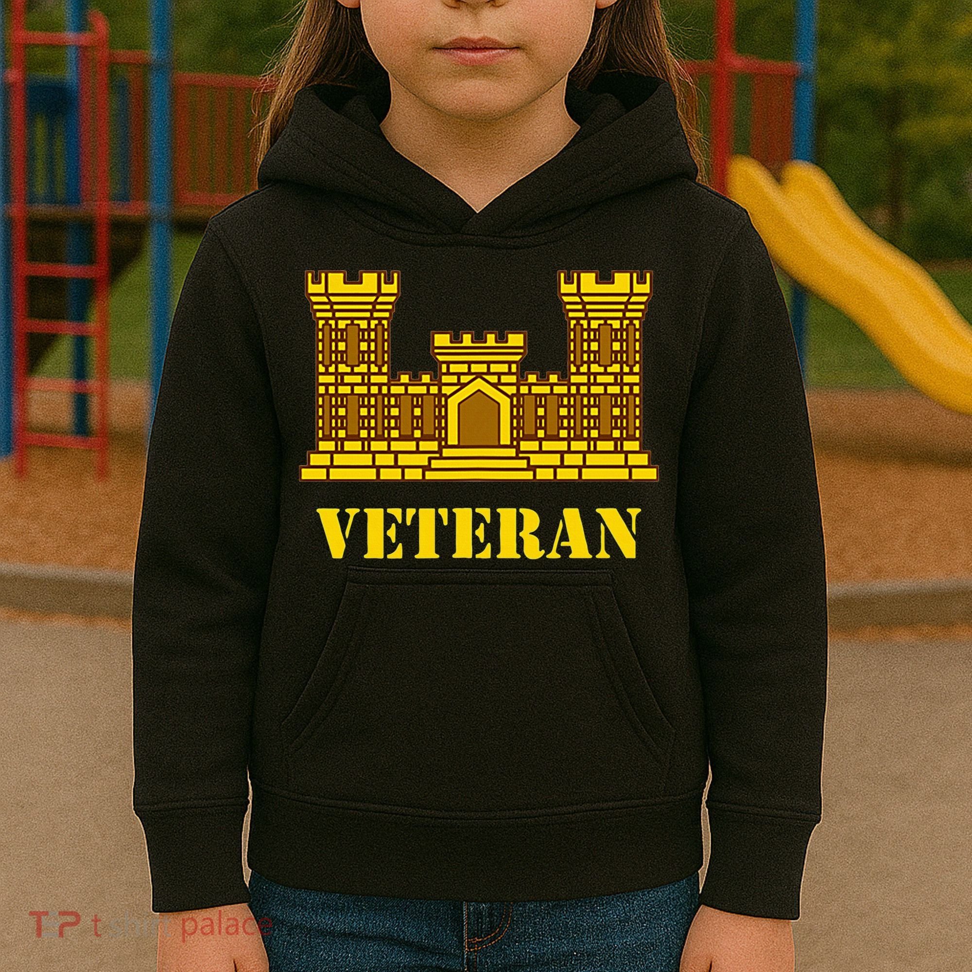 Engineer Veteran Corps Of Engineers Kids Hoodie