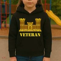 Engineer Veteran Corps Of Engineers Kids Hoodie thumb 3