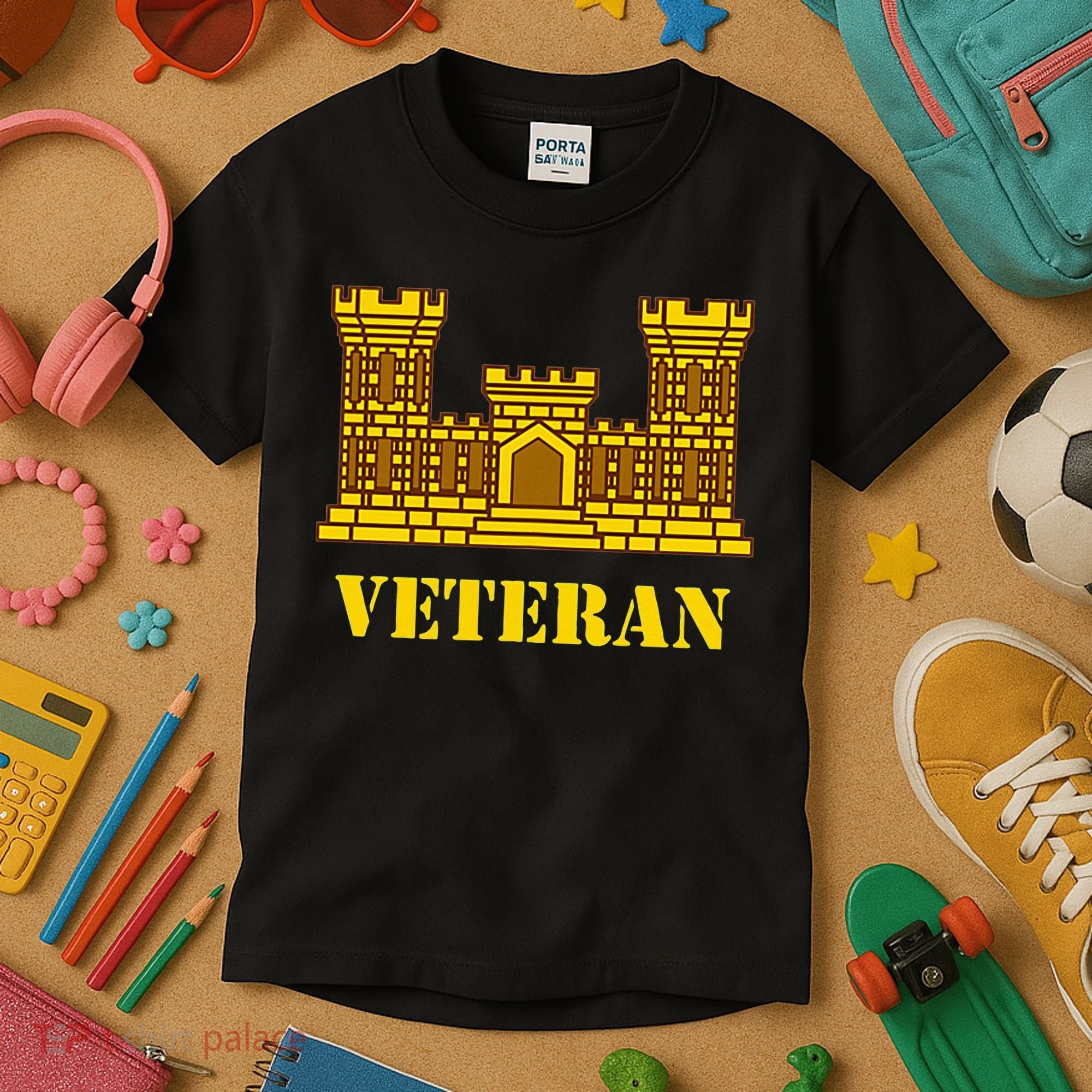 Engineer Veteran Corps Of Engineers Kids T-Shirt